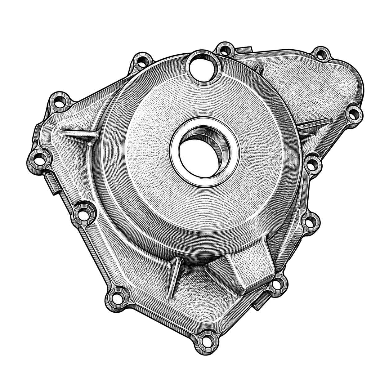 Tapa del generador estátor